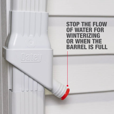 Mystic Rainwater Collection System For 2 In X 3 In Downspouts installed on siding