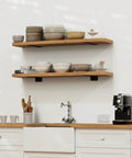 12 Inch Floating Shelf Brackets 6 Pack Heavy Duty Rustic Industrial Metal Hidden Mounting For Wall Shelves Super Sturdy Support