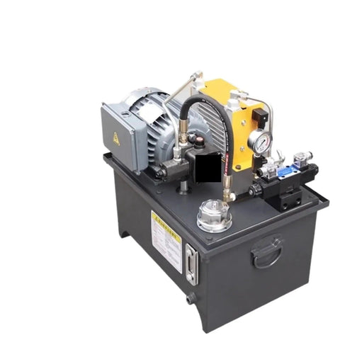 Heavy Duty Compact Hydraulic Power Station Boasting A 5.5KW Electric Motor Paired With A Bulletproof Two Way Valve for efficient workshop use.