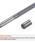Carbide Chucking Reamer 0.253 Inch 6.42 mm Diameter Straight Flute Straight Shank Machine Reamer for Metal Lathes CNC Machining Centers