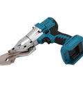 Compact Cordless Sheet Metal Cutter Electric Shear High Torque Power Tool For Steel Tin Aluminum Compatible With 18V Batteries, featuring a brushless motor and a lightweight design.