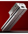 7 Inch Precision CNC Milling Machine Vise With Hella Sturdy Adjustable Clamping Jaw viewed from an angle, showcasing robust design and structure.