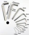 12mm Hex Key Wrench Set 2 Pcs Precision L Shaped Allen Wrenches Durable Metric Hex Spanner for repair and assembly