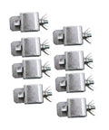 Superior Butt Welding Jigs For Sheet Metal And Auto Body Work Includes Eight Heavy Tack Welding Clamps, set of eight stainless steel clamps.