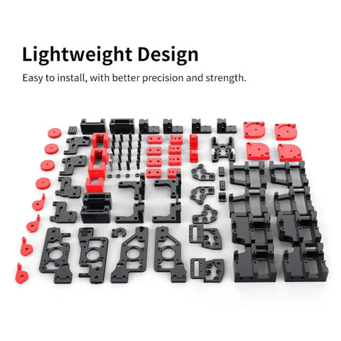 Premium Cnc Aluminum 3D Printer Frame Kit With Hardware Lightweight Upgrade For Ender 3 V24 R2 components layout, easy assembly.