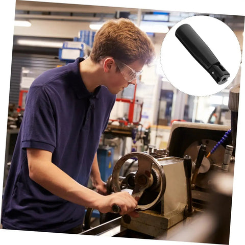 Worker using machine with Revolving Handle Grip Handwheel For Machine Tools Built Tough And Easy To Store Durable Crank Handle