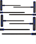Power-T Handle Ball-Hex Key Allen Wrench Set 8 Pc Metric 2mm to 10mm with cushioned grip and ball-end design.
