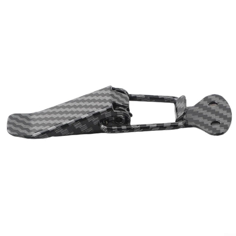 Set Of 2 Carbon Fiber Style Bumper Lock Clips With Quick Release Hooks Heavy Duty Auto Exterior Panel Fasteners side view