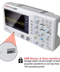 Dual Channel 110 MHz Digital Oscilloscope With 7 Inch TFT LCD Screen, Portable Pro Scope Kit, 500 MSps, USB interface close-up