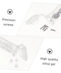 Precision screws and high-quality silica gel from Eyeglass Repair Tool Kit With Nose Pads And Tiny Screws For Quick Eyewear Maintenance