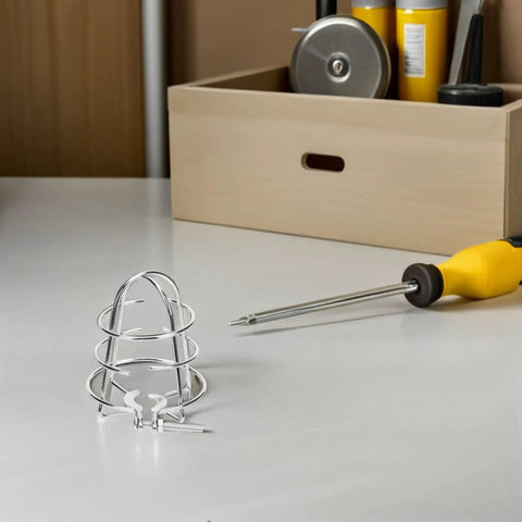 No Fuss Setup Fire Sprinkler Head Protector Cage Cover Clamps, chrome steel guard for ceiling mount applications.