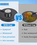 Comparison of NMO mounts with and without 2 Pack NMO Antenna Mount Cap With O Ring Seal Weatherproof Dust And Rain Cover