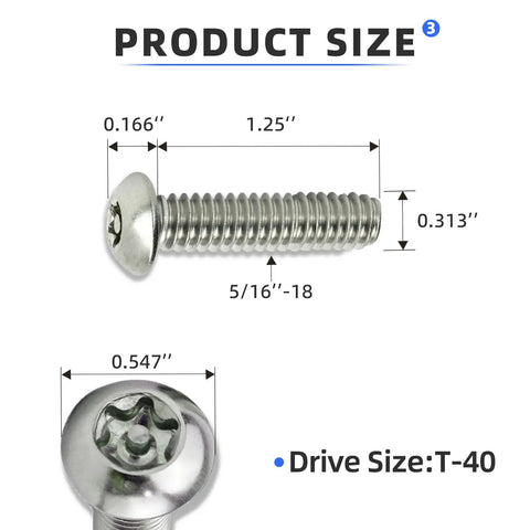 10 Pack M8 X 30mm Button Head Socket Cap Screws Forged From Premium 304 Stainless Steel For Heavy Duty Automotive Work featuring detailed size measurements.