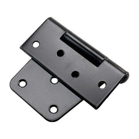 3.5 Inch Shed Hinges Square Barn Door Hinges Heavy Duty Gate Hinges Black with Durable Iron Construction for Exterior Doors