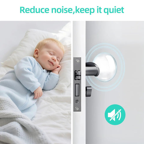Self Adhesive Door Bumpers Pack Of 12 Round 40 By 8 Mm Protectors for quiet doors, baby sleeping, noise reduction visualized