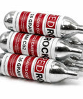 Thirty Pack Of 16 Gram Unthreaded CO2 Blasters To Kick Nasty Buildup Out Of Ac And Hvac Condensate Lines Quick With The Heavy Duty Gallo Cleaning Kit, stacked metal CO2 cartridges.