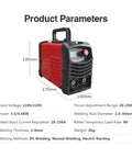 300 Amp Inverter Welder Kit With Dual Voltage 110 Volt 220 Volt All Copper Drive MMA Welder product dimensions and features