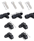Braided Nylon And Stainless Steel Steam Vent Hose Kit components including screws, T-fittings, connectors for LS Engines