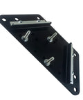 Rock Solid Heavy Duty Steel Workbench Plate Kit with two base modules in black finish