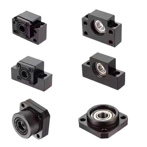 Grab This Awesome 2set Ballscrew End Support Kit Featuring BK12 And BF12 Bearings Perfect For SFU1605 And SFU1604 Leadscrews with detailed views of parts.