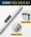 150mm free drive bit included with 600 Pcs Size 8 Pocket Hole Screws 2-1/2 In Exterior Blue Coated For Weather-Resistant Outdoor Projects