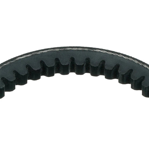 Close-up of XPZ630 Metric Cogged Industrial Belt 643 mm Oil and Abrasion Resistant EPDM Rubber With Molded Cog Design