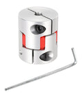 Aluminum Plum Flexible Shaft Coupling 5mm To 6mm For 3D Printer And CNC Machines 30mm Diameter By 35mm Length Motor Connector With Hex Wrench Solid Pick For Servo And Stepper Motors, aluminum coupler with wrench