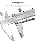 Slide Caliper Tool 0 To 150mm Carbon Steel Measuring Instrument, vernier scale and fastening screw visible.