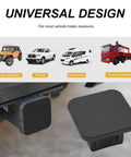 Beefed-Up Heavy Duty Silicone Trailer Hitch Plug Cover for Square Mouth Receiver Tubes, Dust Proof Cap Fits Most Vehicle Hitches Black