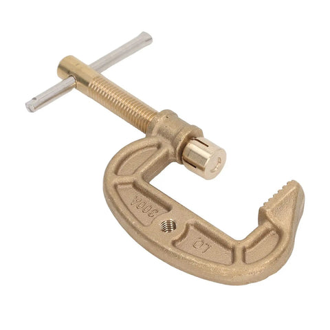 Check Out This Heavy Duty Brass Welding Ground Clamp That Cranks Up To 300 Amps For Serious Gas And Argon Arc Work. Solid brass construction.