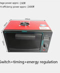 Big League Resin Curing Box 2400W Featuring 365Nm 395Nm And 405Nm Uv Lamps top view showing dimensions and controls