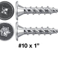 Heavy Duty 10 Gauge 1 Inch Low Profile Pancake Head Roofing Screws With Zinc Plated Finish For Standing Seam Wood To Metal Jobs Featuring T 25 Torx Drive and Slick Flush Design