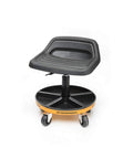 Adjustable Height Swivel Mechanics Seat For 18 To 22 Inches 360 Degree Spin Solid Rubber Seat And Durable Powder Coated Metal Frame