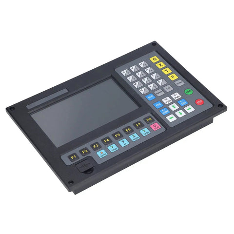 2 Axis CNC Control System With Compact Keyboard For Plasma Cutting Machines F2100B Easy Operation And Plug And Play Multilingual Menus For CNC Motion Control black panel with screen