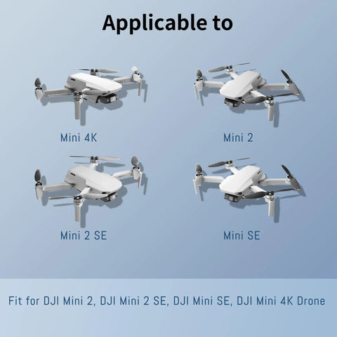 Two Pack Mini 2 Series Smart Flight Battery With 3 Channel Dual Way Charging Hub And LCD Display Fully Compatible With Mini 2 Drones Upgraded 2400mAh Capacity shown with compatible drones