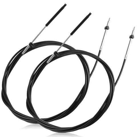 2 Pack 10 Ft Marine Control Cables For Boat Throttle And Gear Shift Gen I 600A Style Replacement Cable Set CC17910