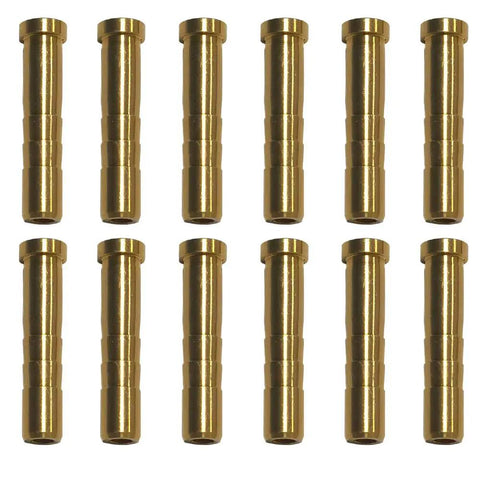 50 Grain Copper Arrow Inserts With Screw In Connector For.244 Inch Arrow Shafts Pro Grade Brass Tail Weight 12 Pack Archery Accessories