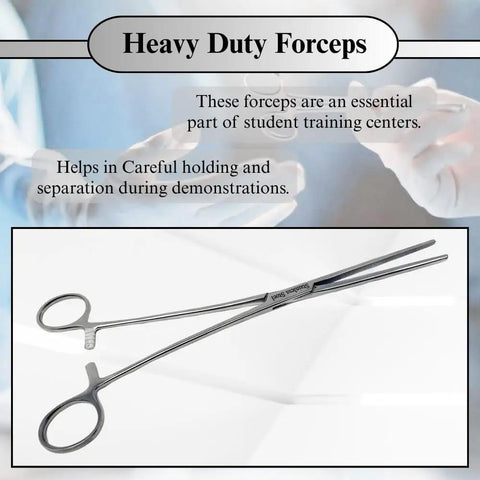Stainless Steel Hemostat Forceps With Fully Serrated Straight Jaws, Multipurpose Locking Clamps, 10 Inch, Beefy Grip, Heavy Duty, Rust Resistant, Pro Grade Medical Tweezers For Surgical, Lab, And Clinic Use, shown open
