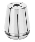 Premium High Speed Steel Milling Lathe Collet With Automatic Release So End Mills Stay Loose Hella Smooth Action For Cnc Engraving And Precision Industrial Machining 8 X 6. 2 Mm close-up view showing smooth finish and slotted design.