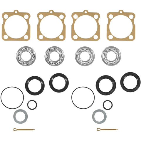 VW Rear IRS Bearing Kit With Seals For Both Rear Swing Axles Ready-To-Go Drop-In Repair For Type 1 Bug 1968-1979 parts layout
