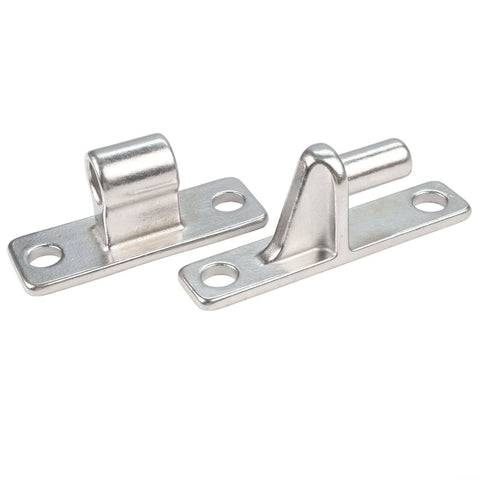 heavy duty stainless steel gate hinges, 304 rust-resistant hardware for outdoor use, 4.6 inch length, high load capacity and durable construction