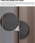 Half Moon Door Handles for Glass Doors in Gold Finish Modern Barn Door Push Pull Handles Double Sided for Single Door Sturdy Aluminum Alloy Ergonomic Grip Grab And Go Style Rust Resistant Long Lasting, black aluminum alloy handle on sliding door