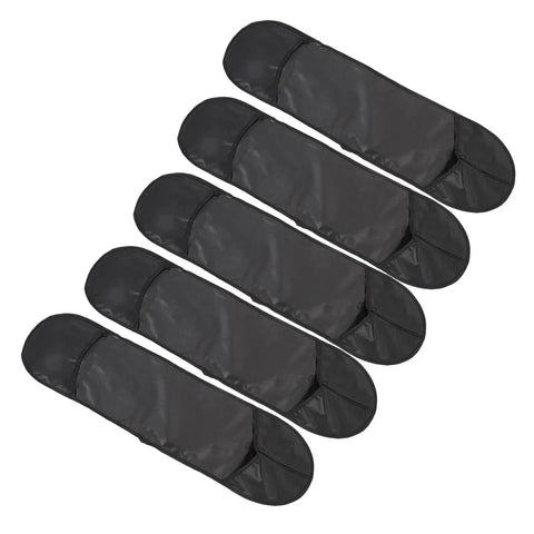 Thickened-Lining Waterproof Skateboard Bag Backpack With Front Zip Quick Access, shown in a 5-pack set, watertight polyester material