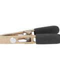 Heavy Duty Earth Wire Clamp With 40 Mm Big Jaw And 260 Amp Capacity, Premium Brass Grounding Pliers, side view with grip.
