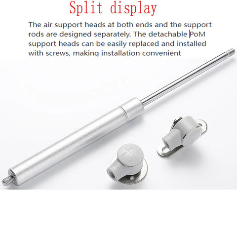 Two Sets Silver Ten Inch Gas Strut With 120 Newton Lift Force 27 Pound Hydraulic Air Prop Lift Support For Cabinets And Kitchen Doors