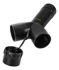 Antistatic Hose Sleeve With Y Adapter And Blanking Plug For Dust Extraction Fits Hoses Diameters 50 36 And 27 Millimeter Black Dual Hose Connector Accessory