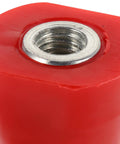 Red threaded nut close-up for Threaded Nut Fencing Part For Stainless Steel Replacement With Plastic Repair Tool Heavy Duty Hardware