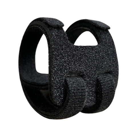 Close-up of adjustable Breathable Wrist Straps For Sports And Everyday Relief High Support Wraps showing Velcro closure.