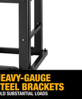 Heavy Duty Planer Stand with Smooth Rolling Mobile Base and Sturdy MDF Table Extra Lower Shelf Tradesman Approved showcasing heavy-gauge steel brackets.