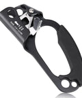 Right Hand Rope Ascender for 8 to 13mm Lines, lightweight aluminum climbing gear for single rope climbing, black design